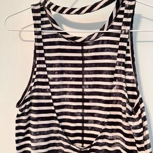 Navy & White VANS brand day dress with open back $